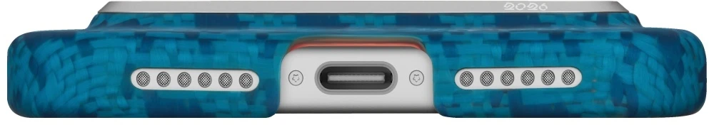 Dėklas PITAKA Happiness Rides Edge Dėklas MagSafe Apple iPhone 17 Pro indigo