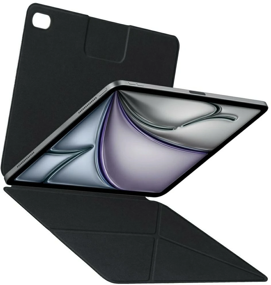 Dėklas PITAKA MagEZ Folio 2, skirtas iPad Pro 12.9″ (2021-2022) ir iPad Air 13″ (2024-2025), juodos spalvos