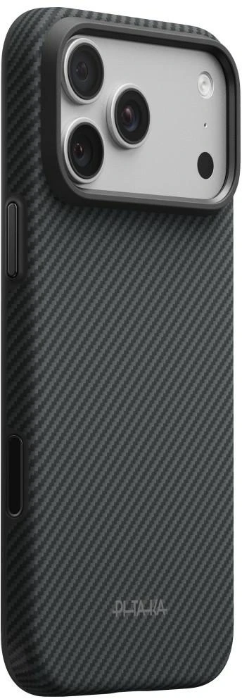 PITAKA Summa dėklas, skirtas iPhone 18 Pro Max / 17 Pro Max, juodas-pilkas