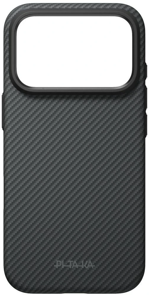 PITAKA Summa dėklas, skirtas iPhone 18 Pro / 17 Pro, juoda-pilka