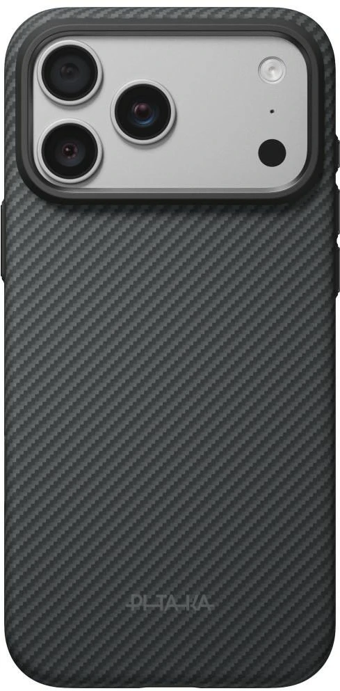 PITAKA Summa dėklas, skirtas iPhone 18 Pro Max / 17 Pro Max, juodas-pilkas