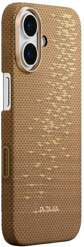 Dėklas PITAKA Ultra-Slim MagSafe iPhone 17 golden glint