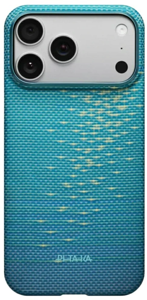 Dėklas PITAKA Ultra-Slim MagSafe skirtas Apple iPhone 17 Pro Max lucid mėlynos spalvos