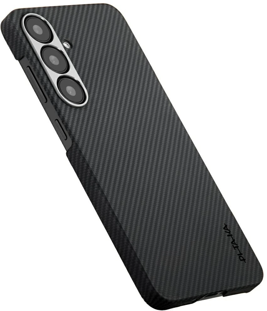 Dėklas PITAKA Ultra-Slim MagSafe, skirtas Samsung Galaxy S25, juodas pilkas
