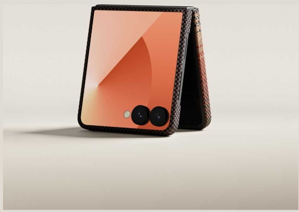 Dėklas PITAKA Ultra-Slim MagSafe skirtas Samsung Galaxy Z Flip7 sunset