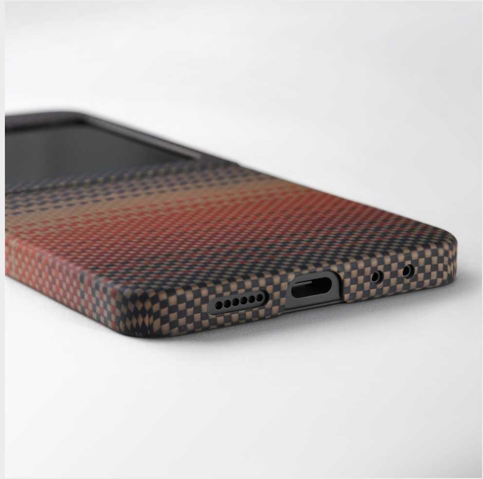 Dėklas PITAKA Ultra-Slim MagSafe skirtas Samsung Galaxy Z Flip7 sunset