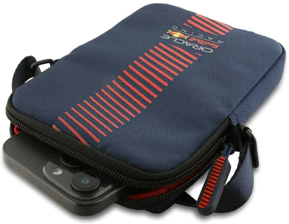 Red Bull Raudona Bull Krepšys telefonui Raudona Bull Powerbar Nylon mėlynos spalvos