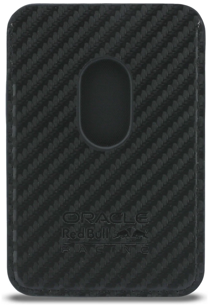 Red Bull Raudona Bull Raudona Bull Carbon MagSafe Wallet juodos spalvos