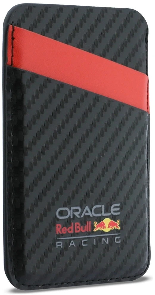 Red Bull Raudona Bull Raudona Bull Carbon MagSafe Wallet juodos spalvos