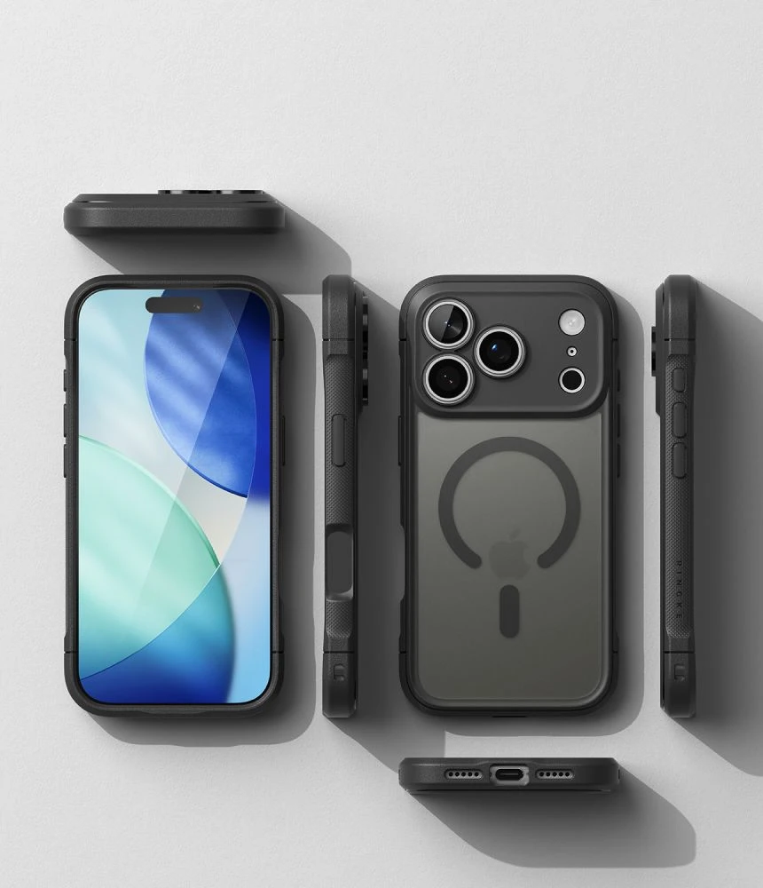 Dėklas Ringke Fusion Bold Magnetic MagSafe Case for iPhone 18 Pro / 17 Pro - Matte Juodas