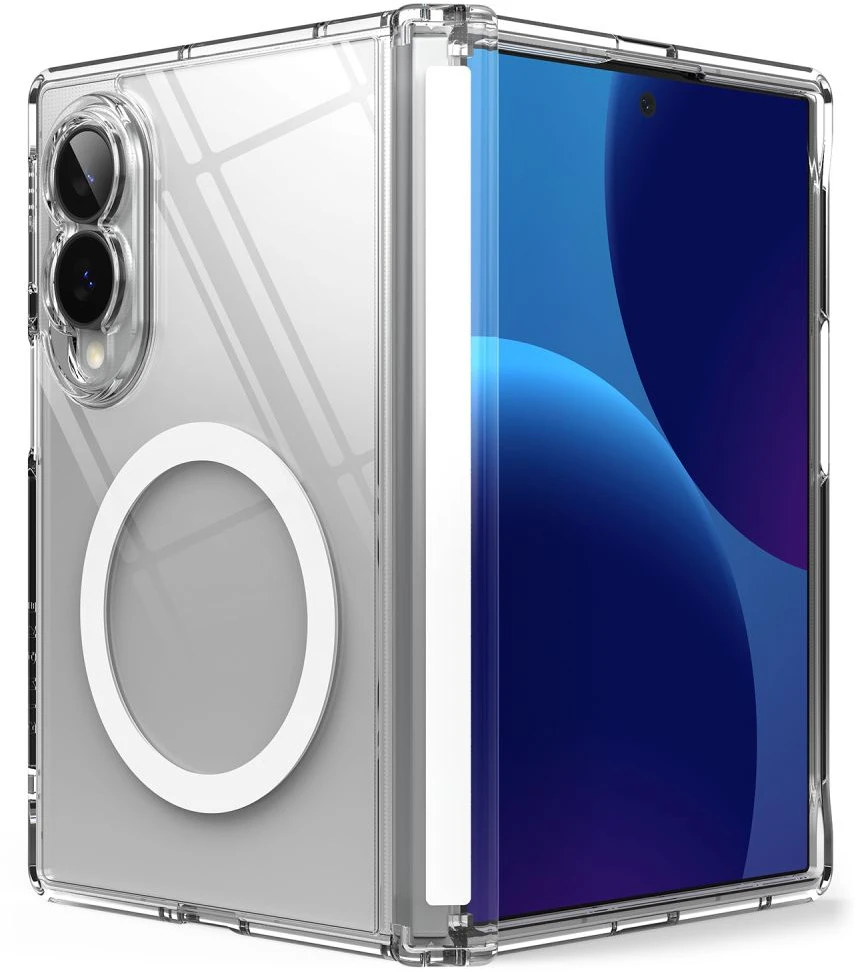 Dėklas RINGKE FUSION FLAP MAGNETIC MagSafe Samsung Galaxy Z FOLD 8 SKAIDRUS
