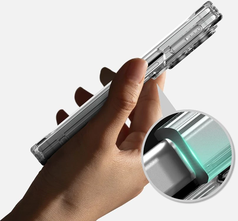 Dėklas RINGKE FUSION FLAP MAGNETIC MagSafe Samsung Galaxy Z FOLD 8 SKAIDRUS
