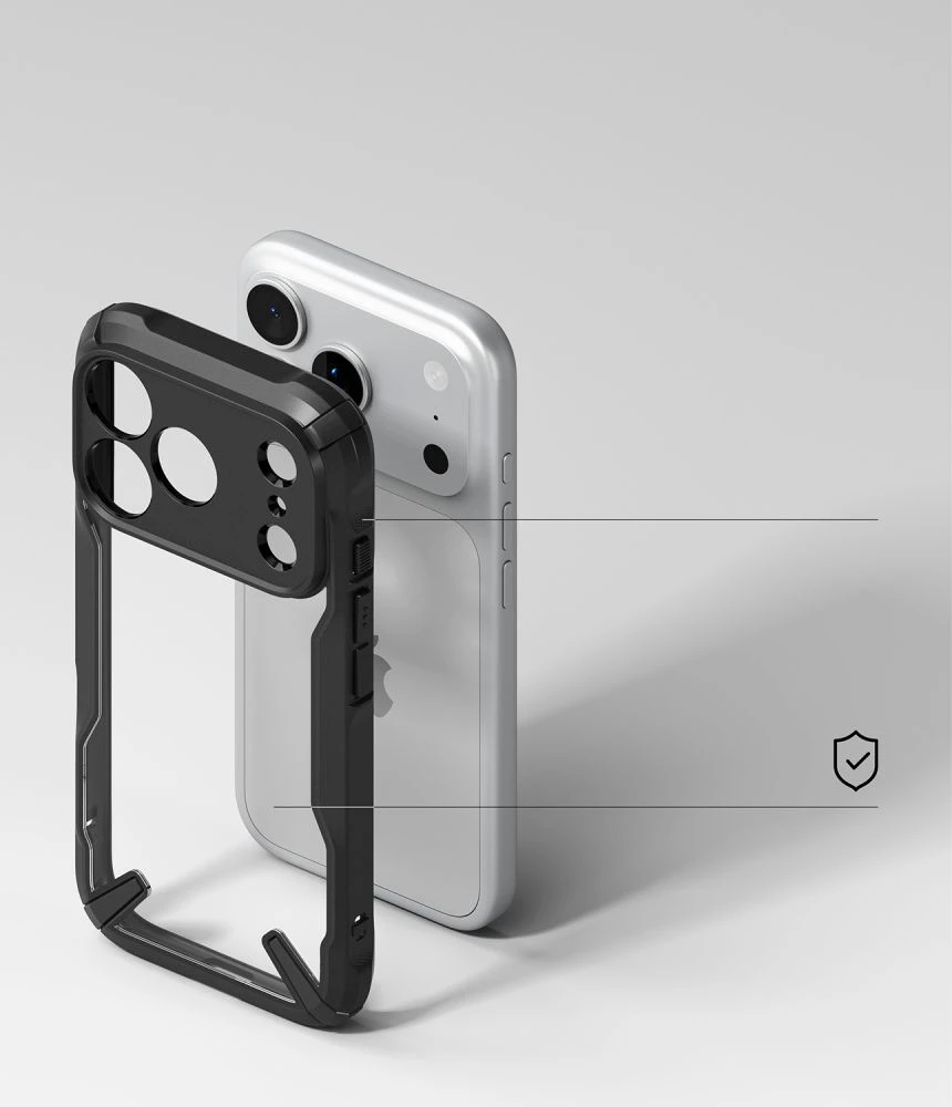 Dėklas Ringke Fusion X Case for iPhone 18 Pro Max / 17 Pro Max - Juodas