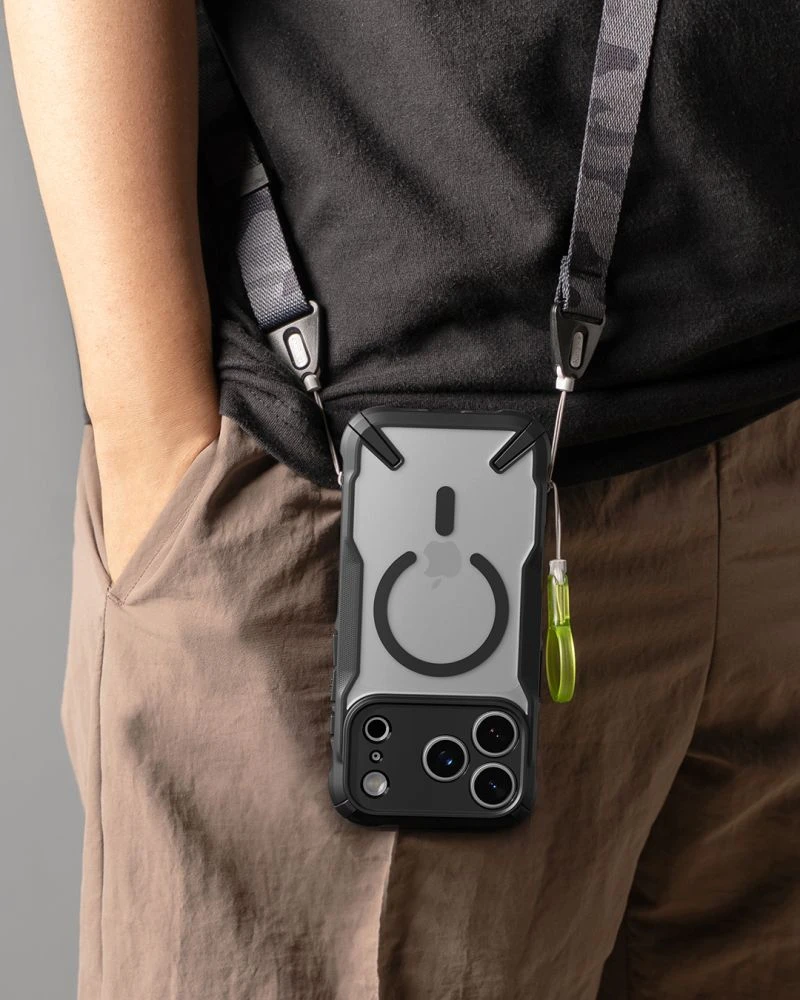Dėklas RINGKE FUSION X MAGNETIC MagSafe iPhone 17 Pro Max / 18 Pro Max Juodas