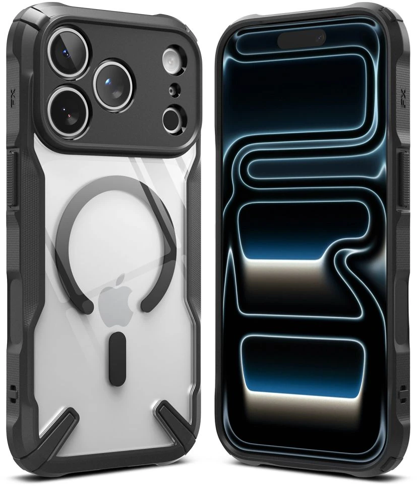Dėklas RINGKE FUSION X MAGNETIC MagSafe iPhone 17 Pro Max / 18 Pro Max Juodas