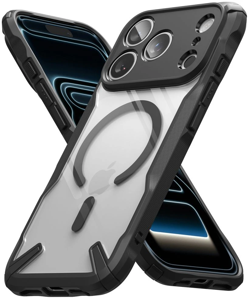 Dėklas RINGKE FUSION X MAGNETIC MagSafe iPhone 17 Pro Max / 18 Pro Max Juodas