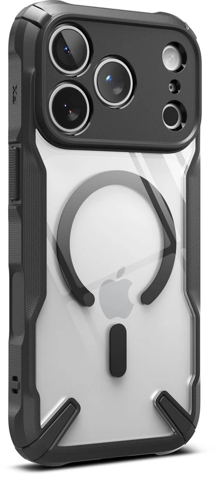 Dėklas RINGKE FUSION X MAGNETIC MagSafe iPhone 17 Pro Max / 18 Pro Max Juodas