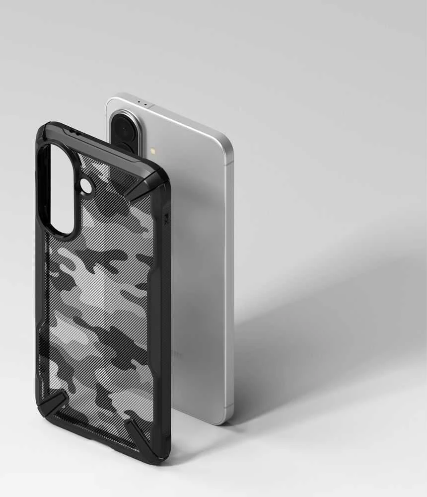 Dėklas RINGKE FUSION X Samsung Galaxy A57 5G CAMO Juodas