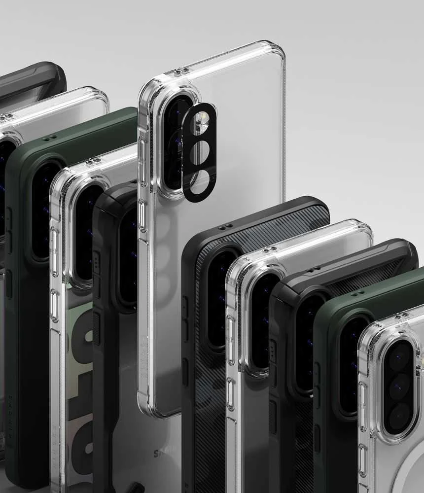 Dėklas RINGKE FUSION X Samsung Galaxy A57 5G CAMO Juodas