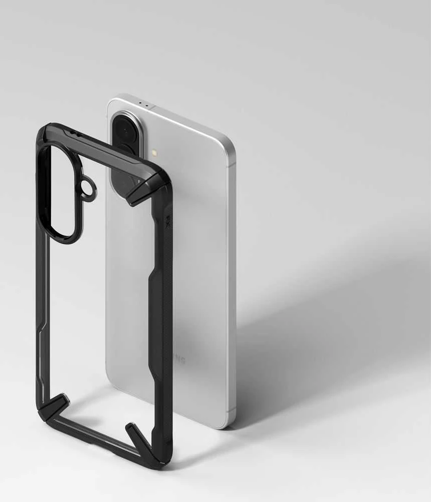 Dėklas RINGKE FUSION X Samsung Galaxy A57 5G juodos spalvos