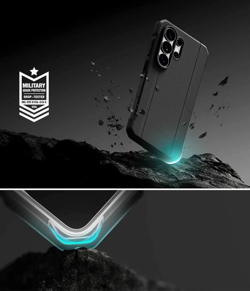 Dėklas Ringke Onyx Alfa Samsung Galaxy S26 Ultra juodos spalvos