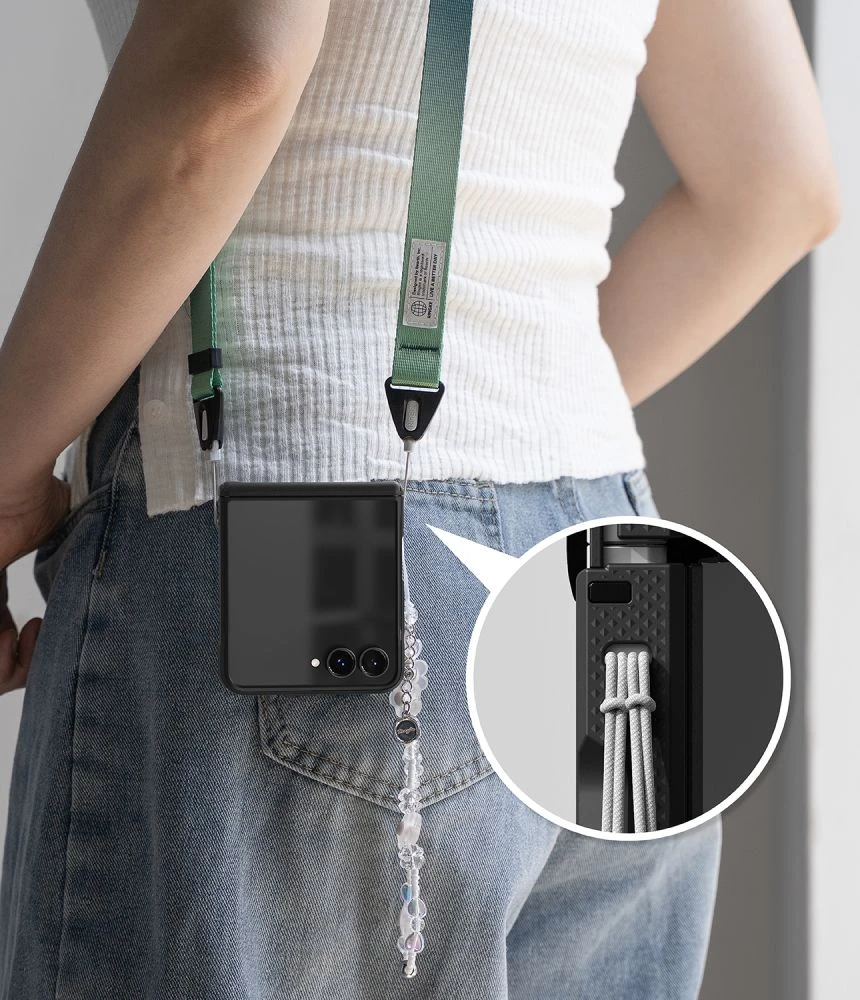 Dėklas RINGKE ONYX FLAP Samsung Galaxy Z FLIP 8 Juodas