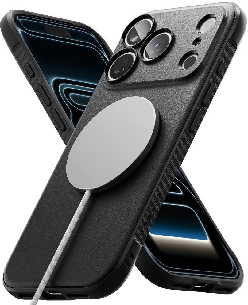 Dėklas RINGKE ONYX MAGNETIC MagSafe iPhone 17 Pro Max / 18 Pro Max Juodas