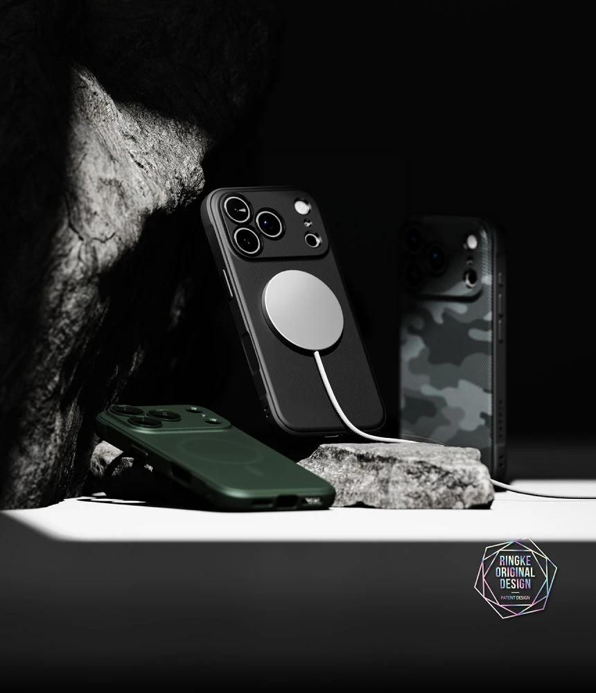 Dėklas RINGKE ONYX MAGNETIC MagSafe iPhone 17 Pro Max / 18 Pro Max Juodas