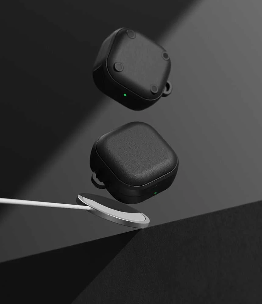 Dėklas Ringke Onyx Magnetic MagSafe Samsung Galaxy Buds 4 / 4 Pro juodos spalvos