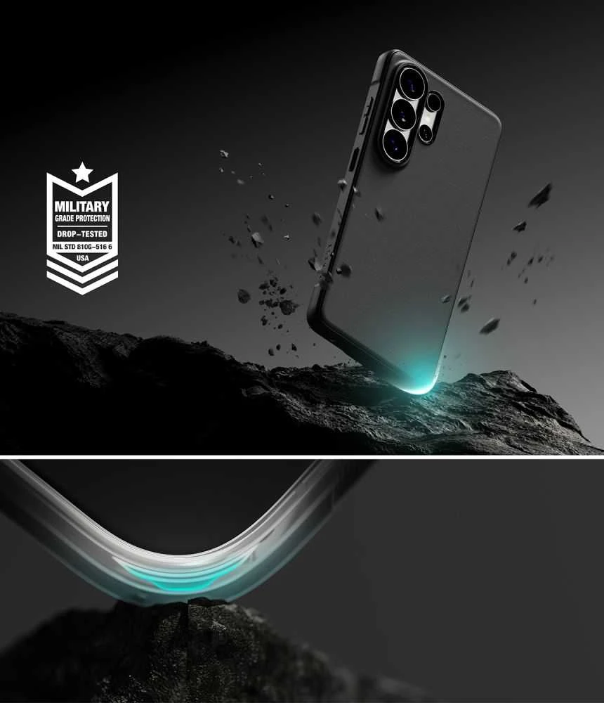 Dėklas Ringke Onyx Magnetic MagSafe Samsung Galaxy S26 Ultra juodos spalvos