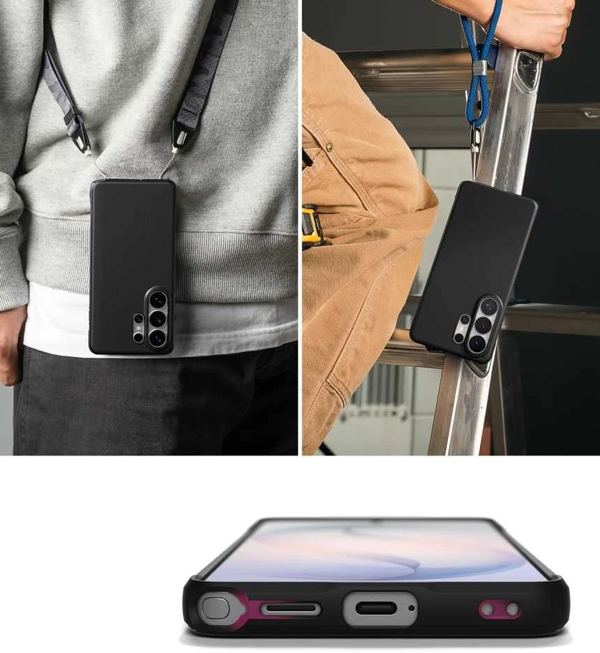 Dėklas Ringke Onyx Magnetic MagSafe Samsung Galaxy S26 Ultra juodos spalvos