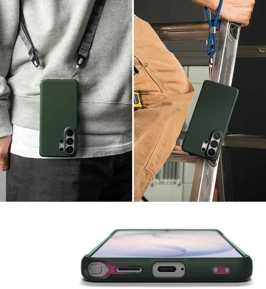 Dėklas Ringke Onyx Samsung Galaxy S26 Ultra tamsiai žalios spalvos