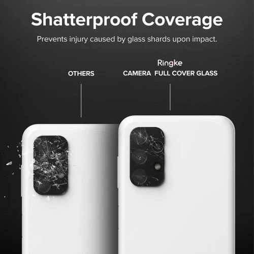 Ringke Galaxy A13 4G Camera Protector Full Cover Glass package (3 pcs) Juodas