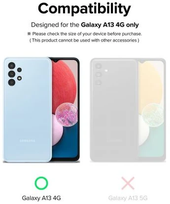 Ringke Galaxy A13 4G Camera Protector Full Cover Glass package (3 pcs) Juodas
