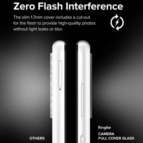 Ringke Galaxy A13 4G Camera Protector Full Cover Glass package (3 pcs) Juodas
