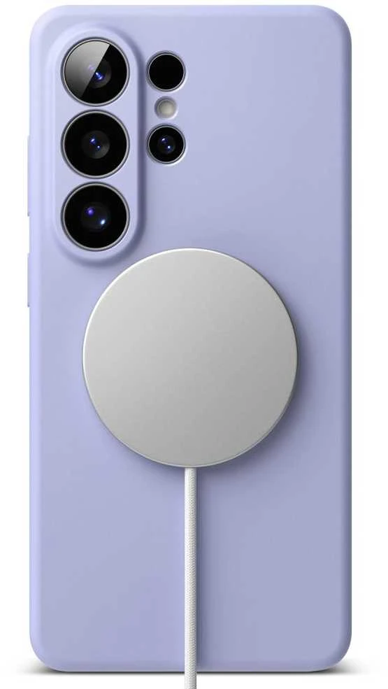 Dėklas „Ringke“ silikoninis magnetinis „MagSafe“ „Samsung Galaxy S26 Ultra“ levandų spalvos