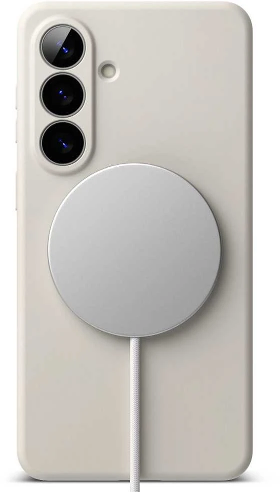 Dėklas „Ringke“ silikoninis magnetinis „MagSafe“ „Samsung Galaxy S26“ akmuo
