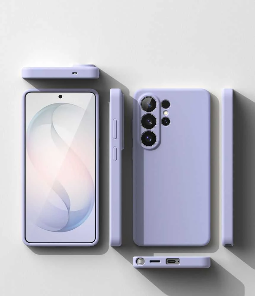 Dėklas „Ringke“ silikoninis magnetinis „MagSafe“ „Samsung Galaxy S26 Ultra“ levandų spalvos