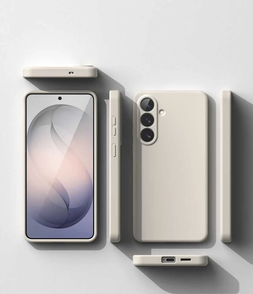 Dėklas „Ringke“ silikoninis magnetinis „MagSafe“ „Samsung Galaxy S26“ akmuo