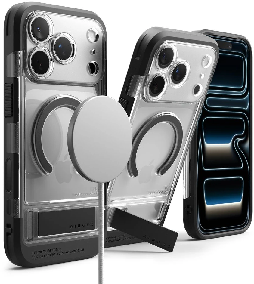 Dėklas Ringke UX Magnetic Case for iPhone 18 Pro / 17 Pro - Transparent