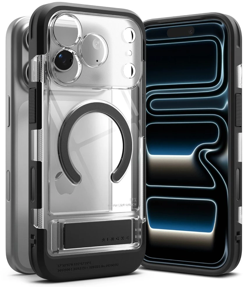 Dėklas Ringke UX Magnetic Case for iPhone 18 Pro / 17 Pro - Transparent