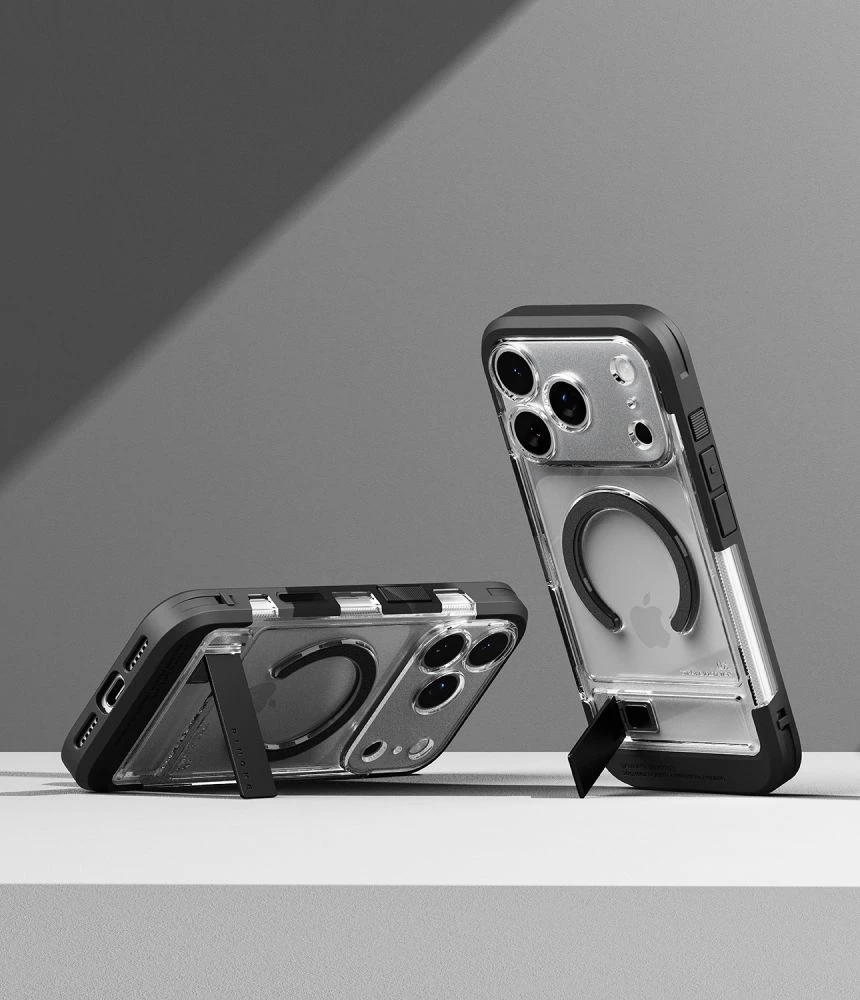 Dėklas Ringke UX Magnetic Case for iPhone 18 Pro / 17 Pro - Transparent