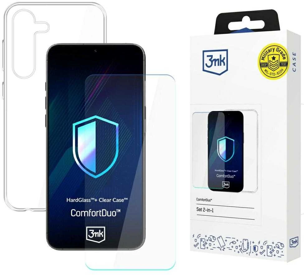 3MK ComfortDuo skaidrus sijono komplektas Samsung Galaxy S25