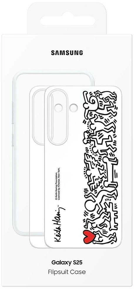 Dėklas 112803 Samsung Flipsuit Galaxy S25 baltos spalvos