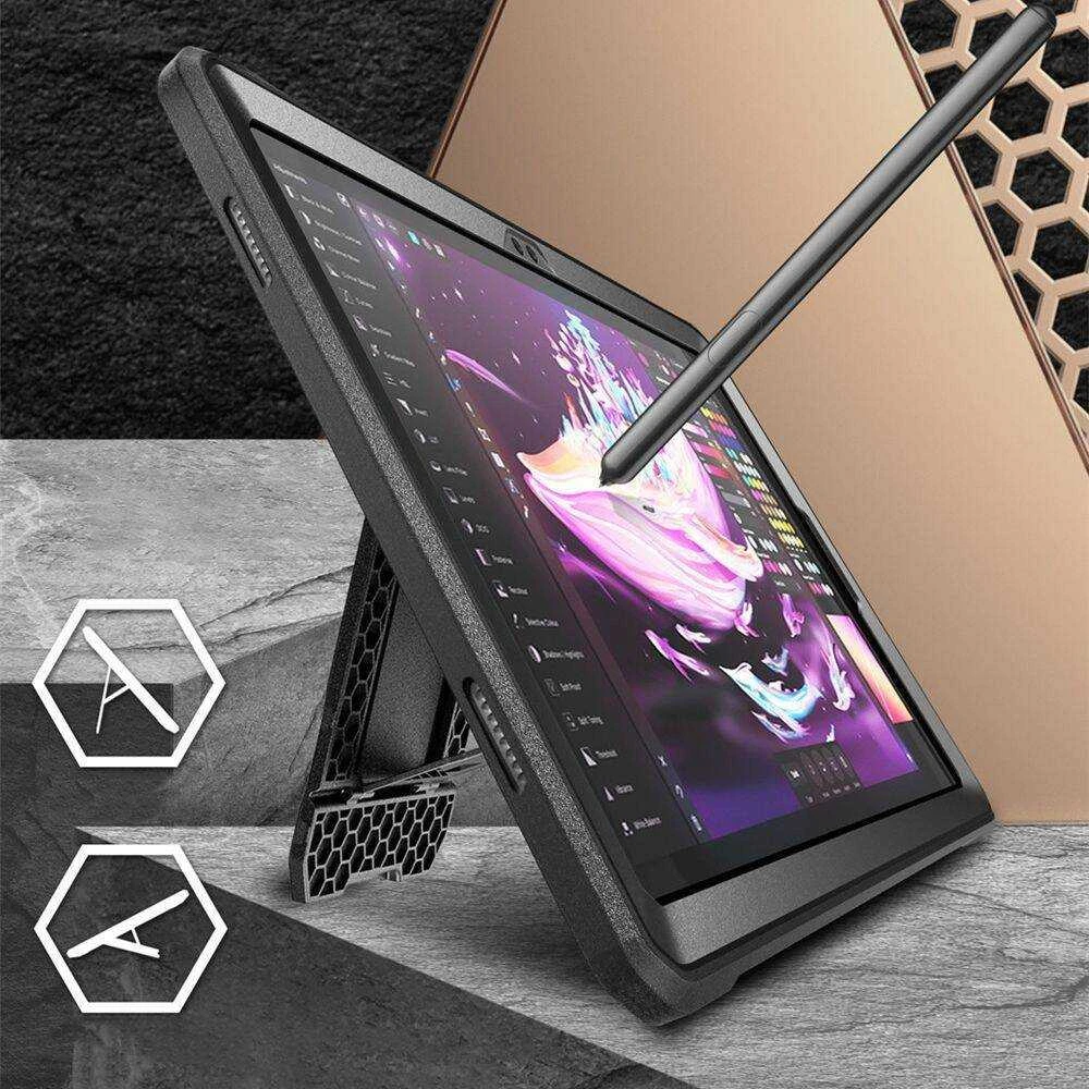 Supcase Unicorn Beetle Pro dėklas skirtas Samsung Galaxy Tab A9+ 11.0 X210 / X215 / X216 – juodos spalvos