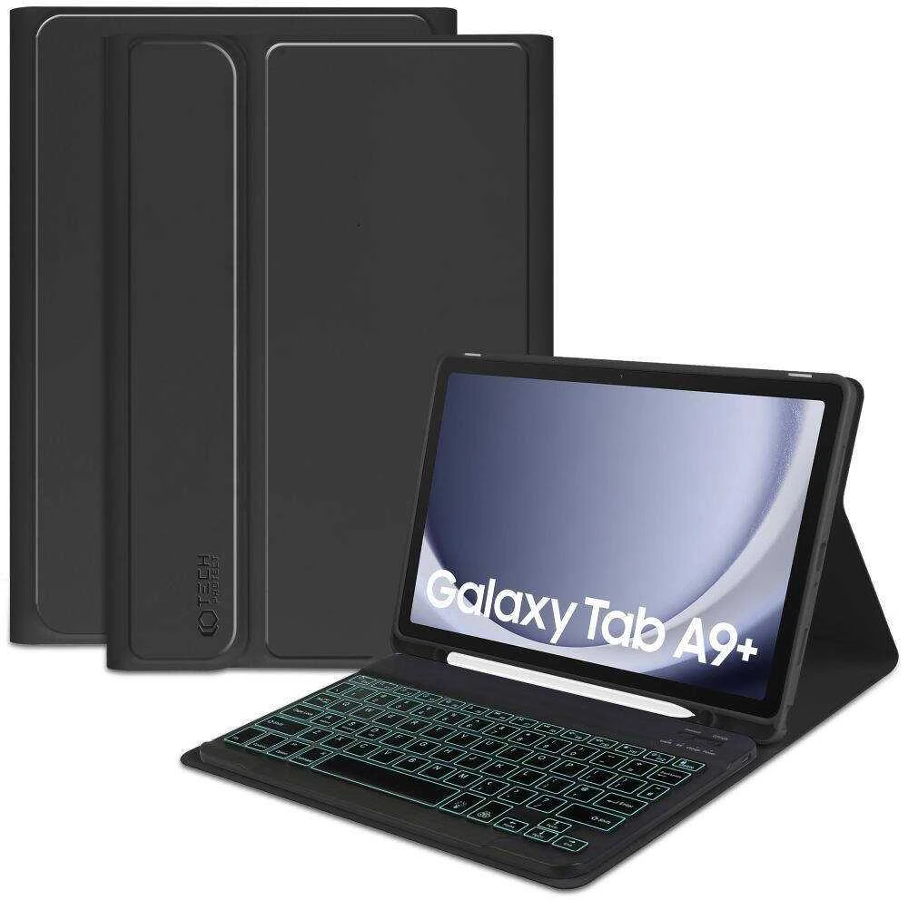 Dėklas Samsung Galaxy Tab A9+ 11.0 Tech-Protect SC Pen + Klaviatūra juodos spalvos
