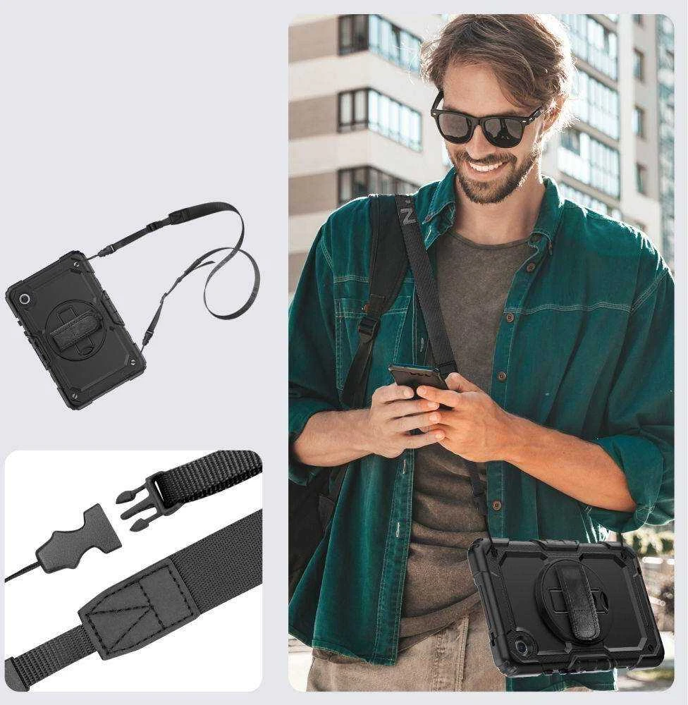 Dėklas Samsung Galaxy Tab A9+ 11.0 Tech-Protect Solid360 juodos spalvos