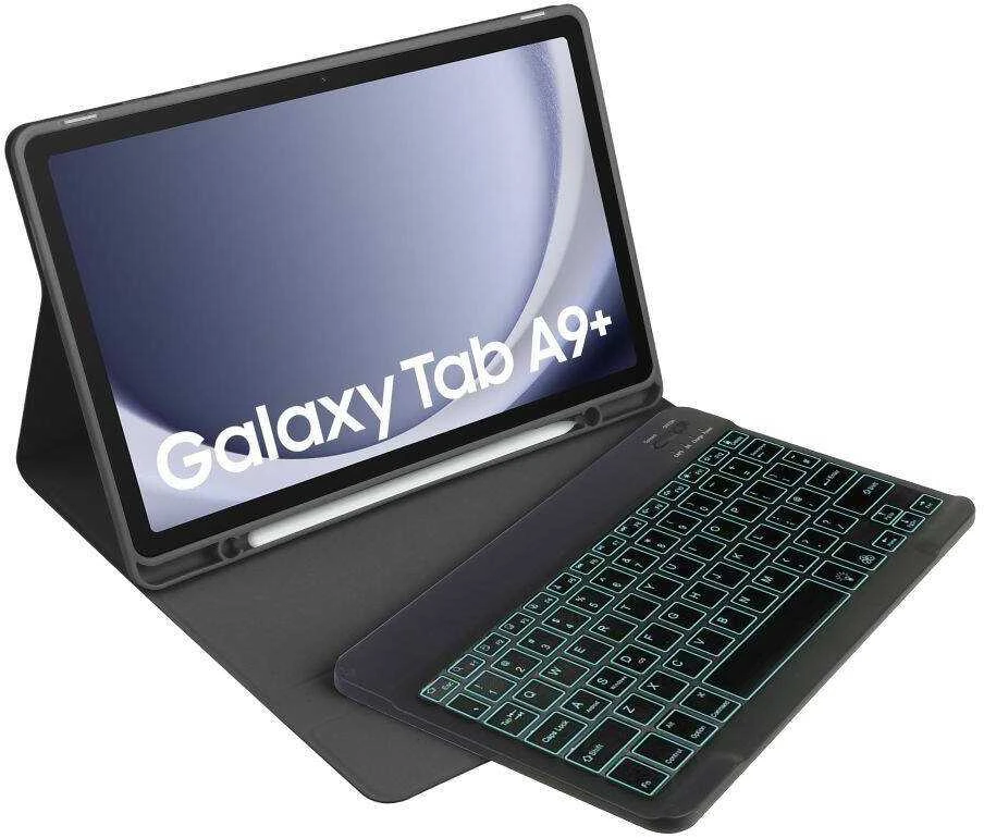 Dėklas Samsung Galaxy Tab A9+ 11.0 Tech-Protect SC Pen + Klaviatūra juodos spalvos