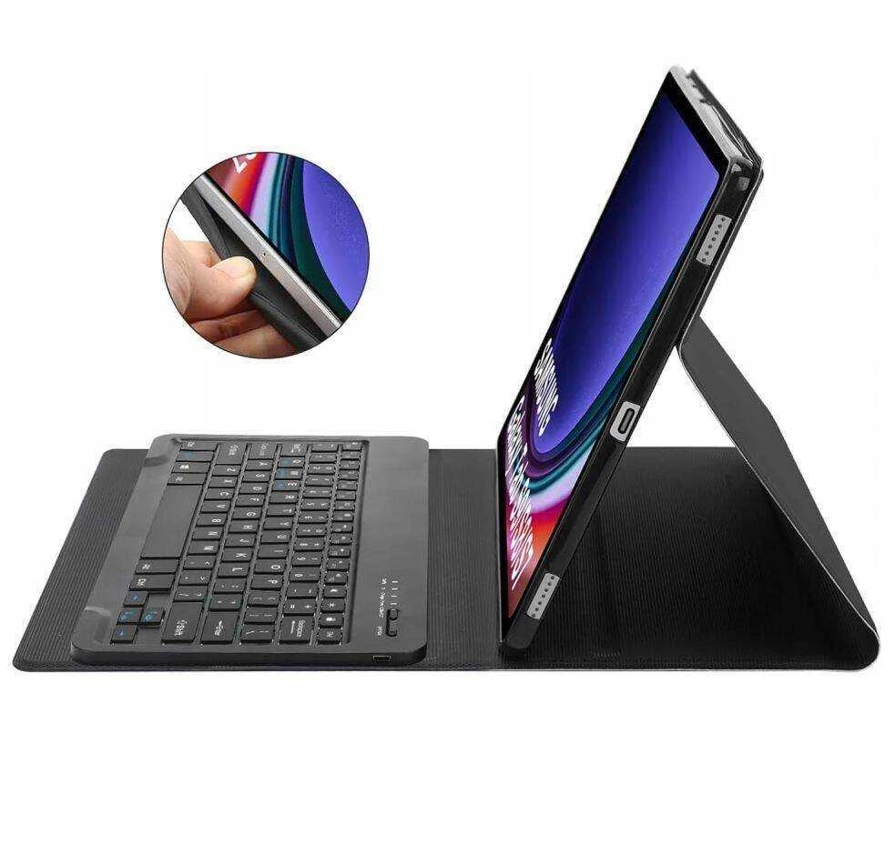 Dėklas Samsung Galaxy Tab A9+ 11.0 Tech-Protect SC Pen + Klaviatūra juodos spalvos