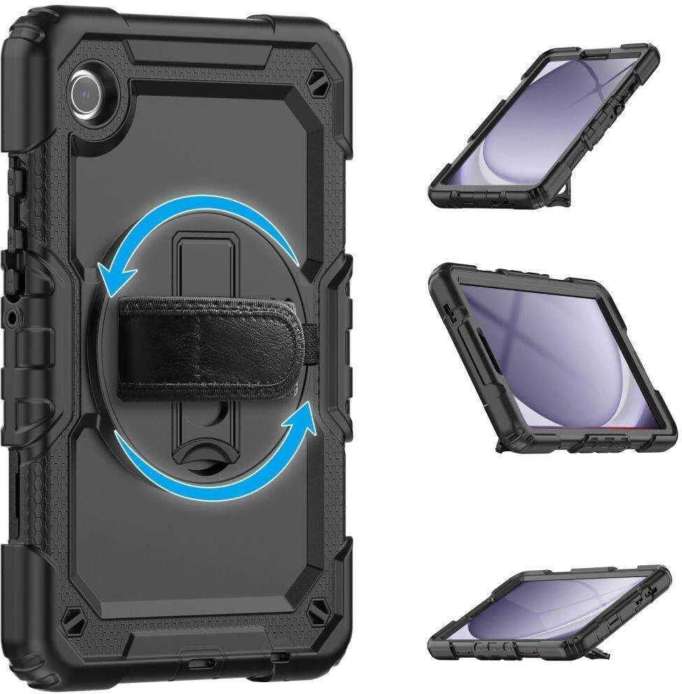 Dėklas Samsung Galaxy Tab A9+ 11.0 Tech-Protect Solid360 juodos spalvos
